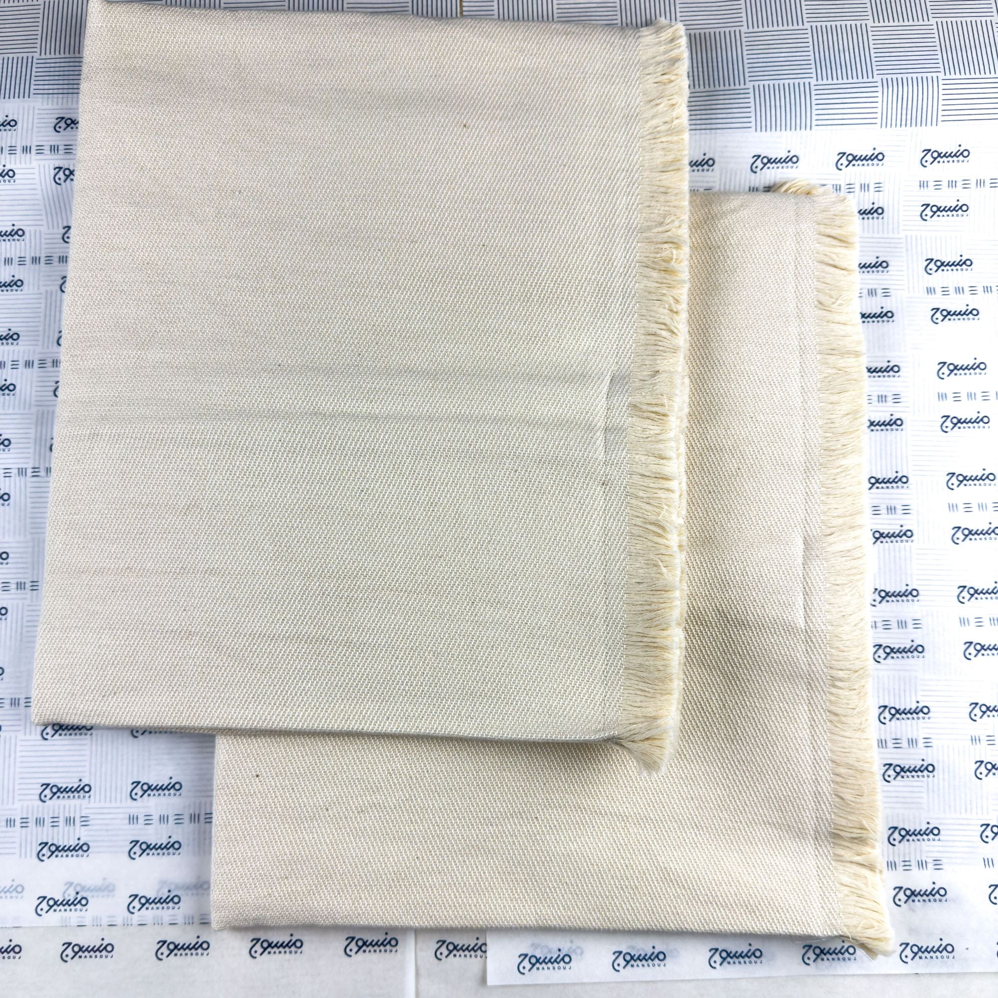 Beige coverlet pillowcases