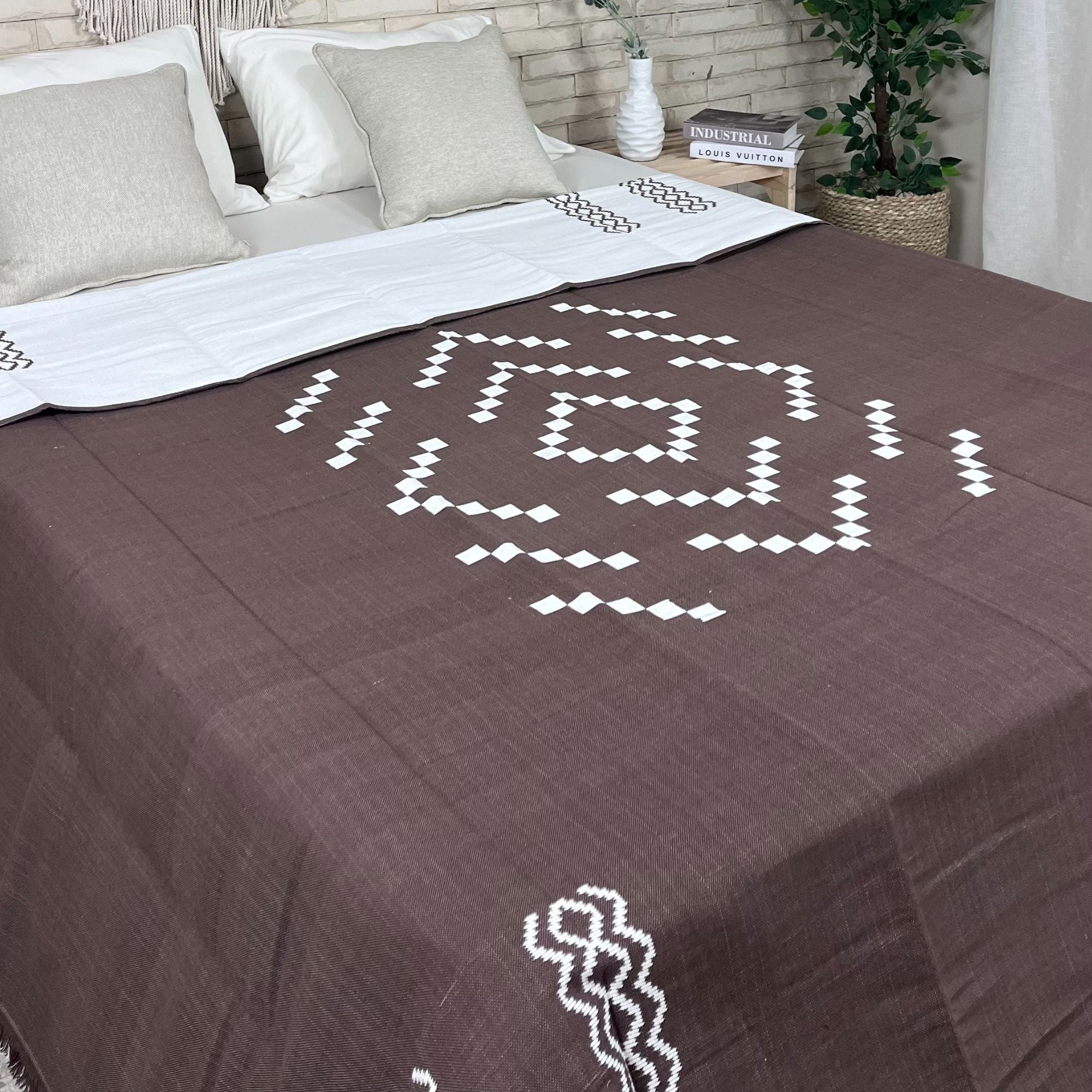 Kinar Handmade Cotton Coverlet KN13