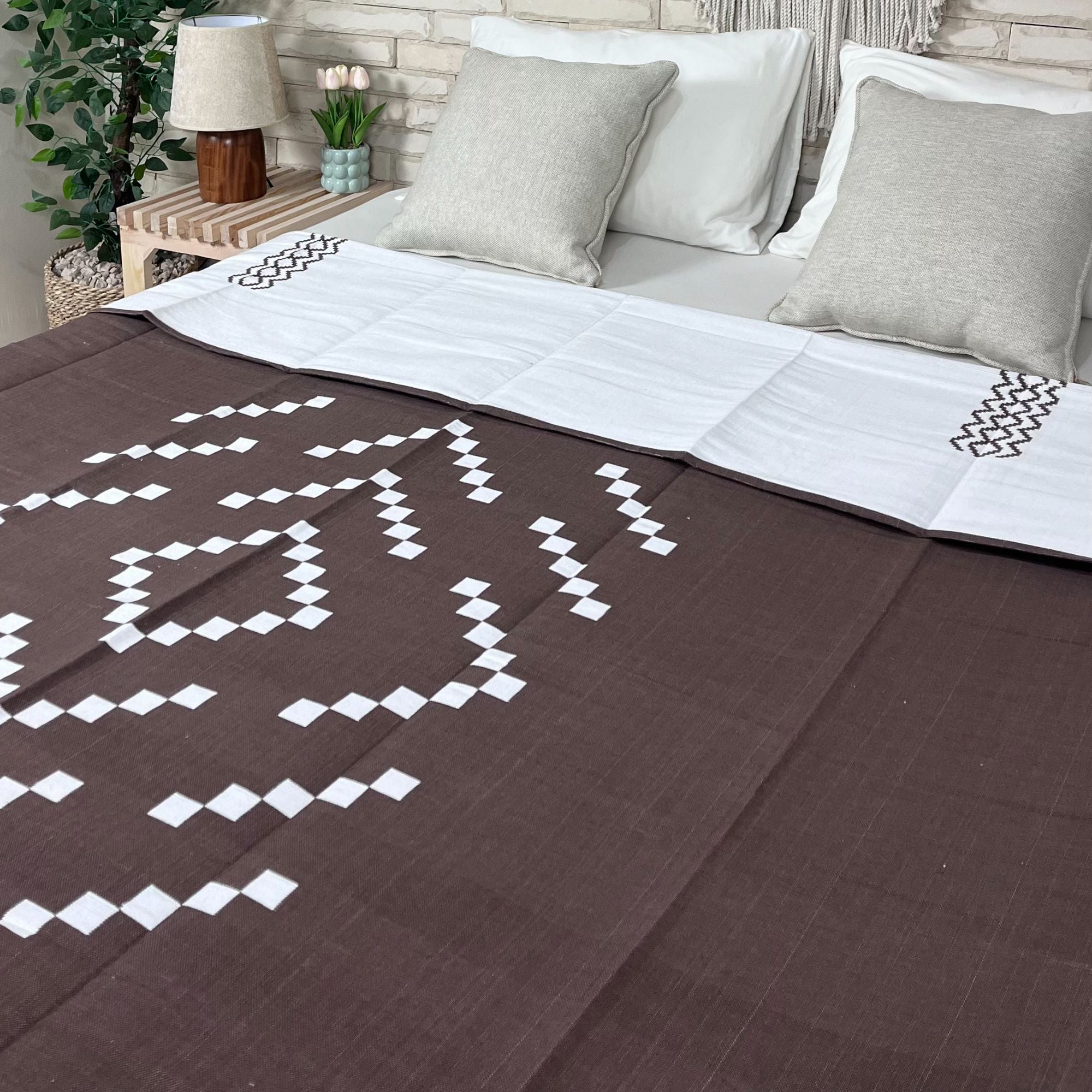 Kinar Handmade Cotton Coverlet KN13