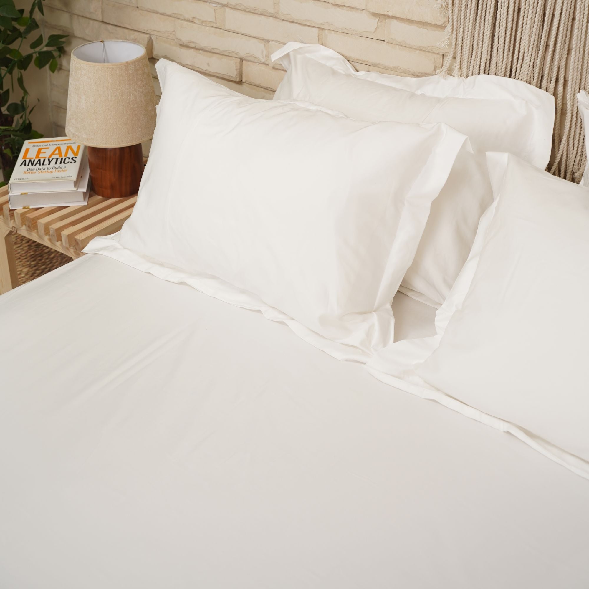 Sateen Fitted Sheet + Pillowcases (600TC)