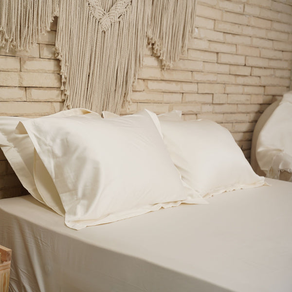 Sateen Fitted Sheet + Pillowcases (1000TC)