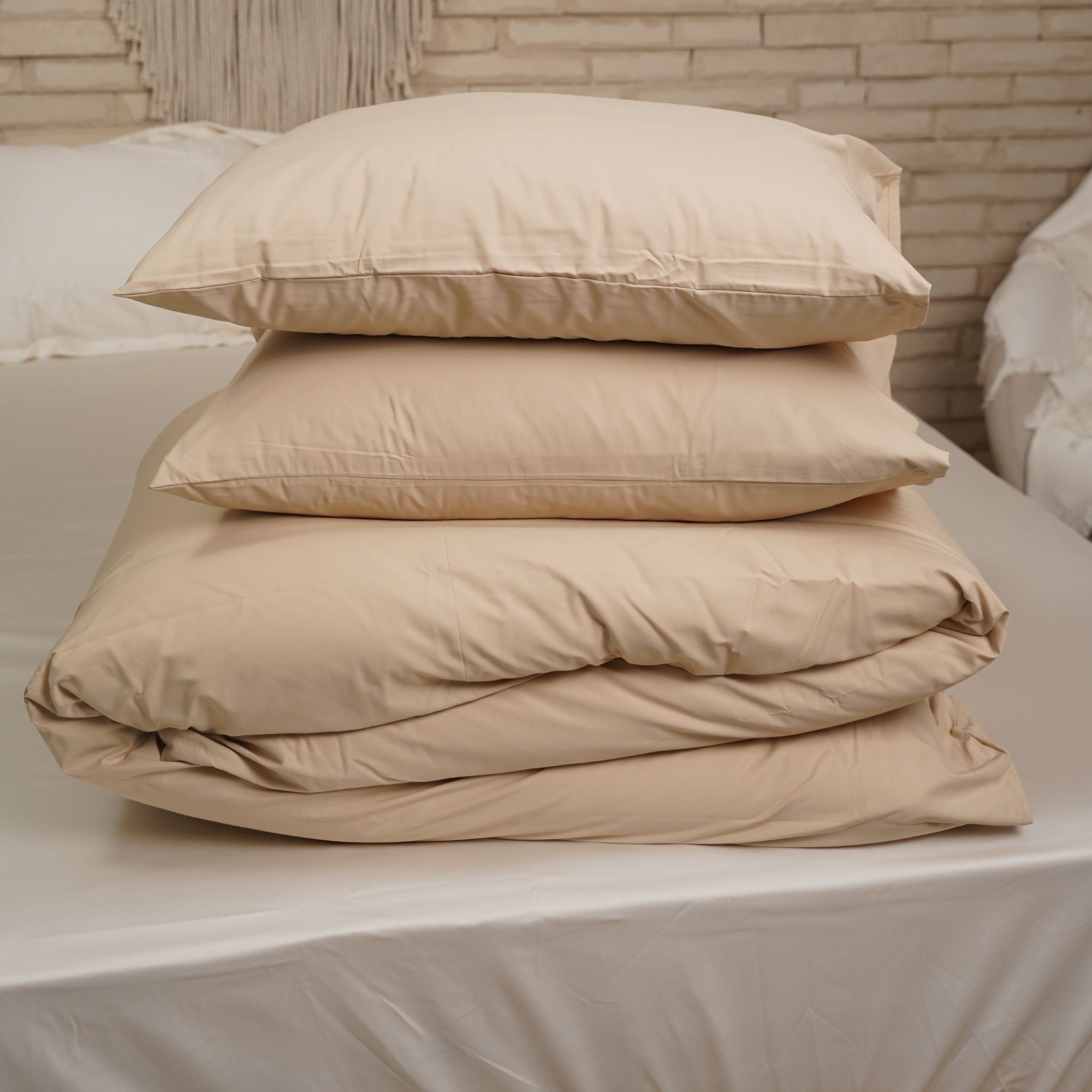 طقم غطاء لحاف بيركال قطن (600 خيط)