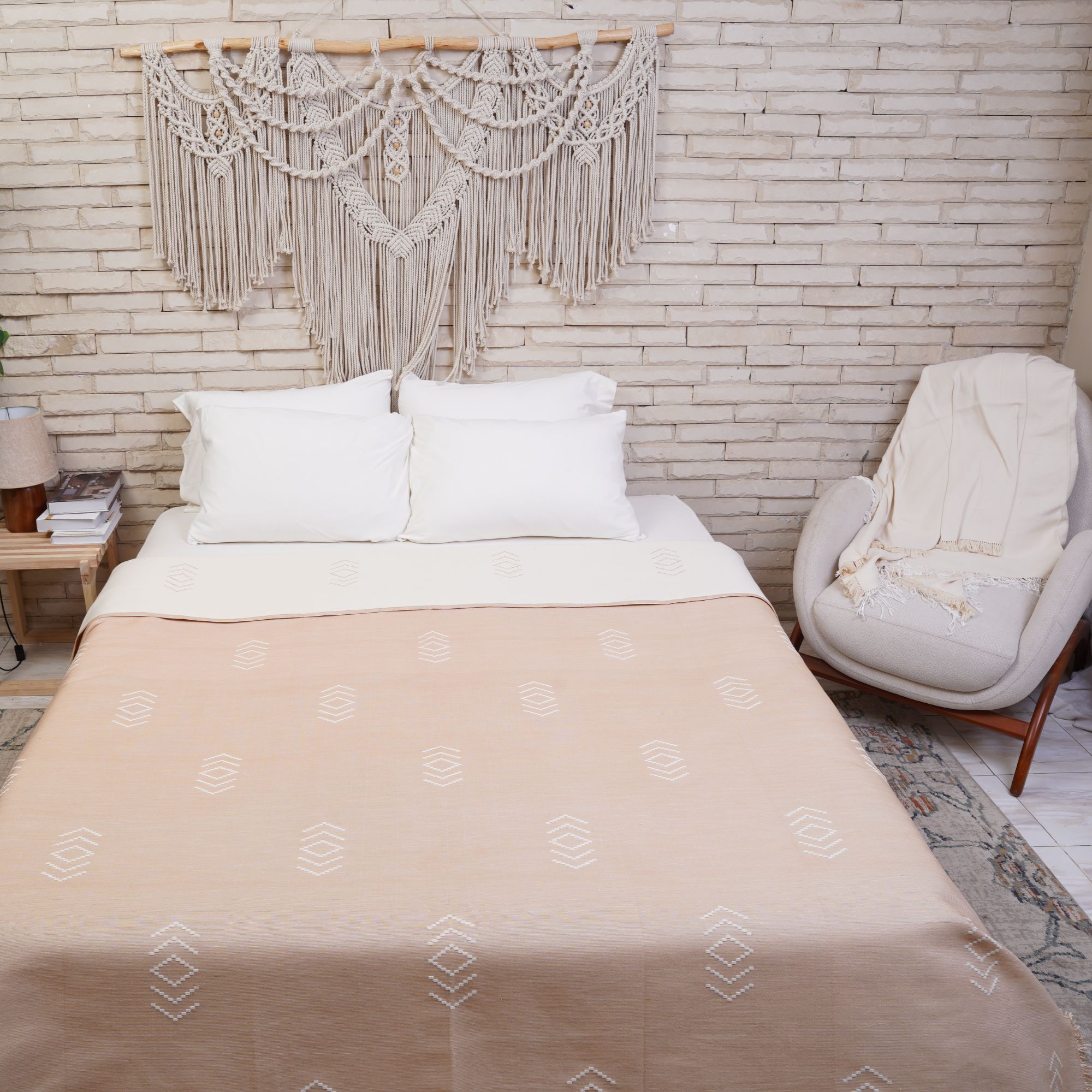 Kinar Handmade Cotton Coverlet KN11