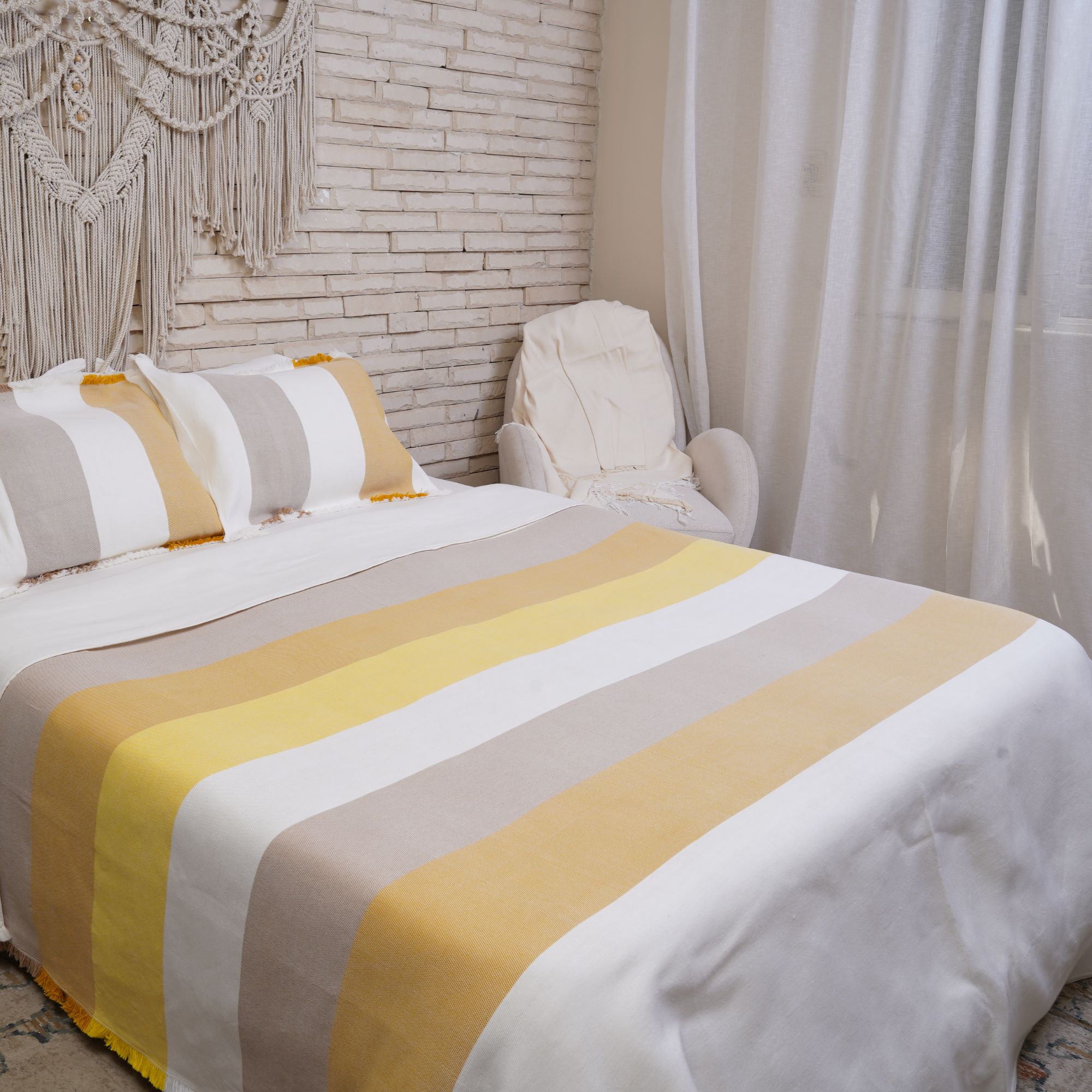 Taji Handmade Cotton Coverlet TA3