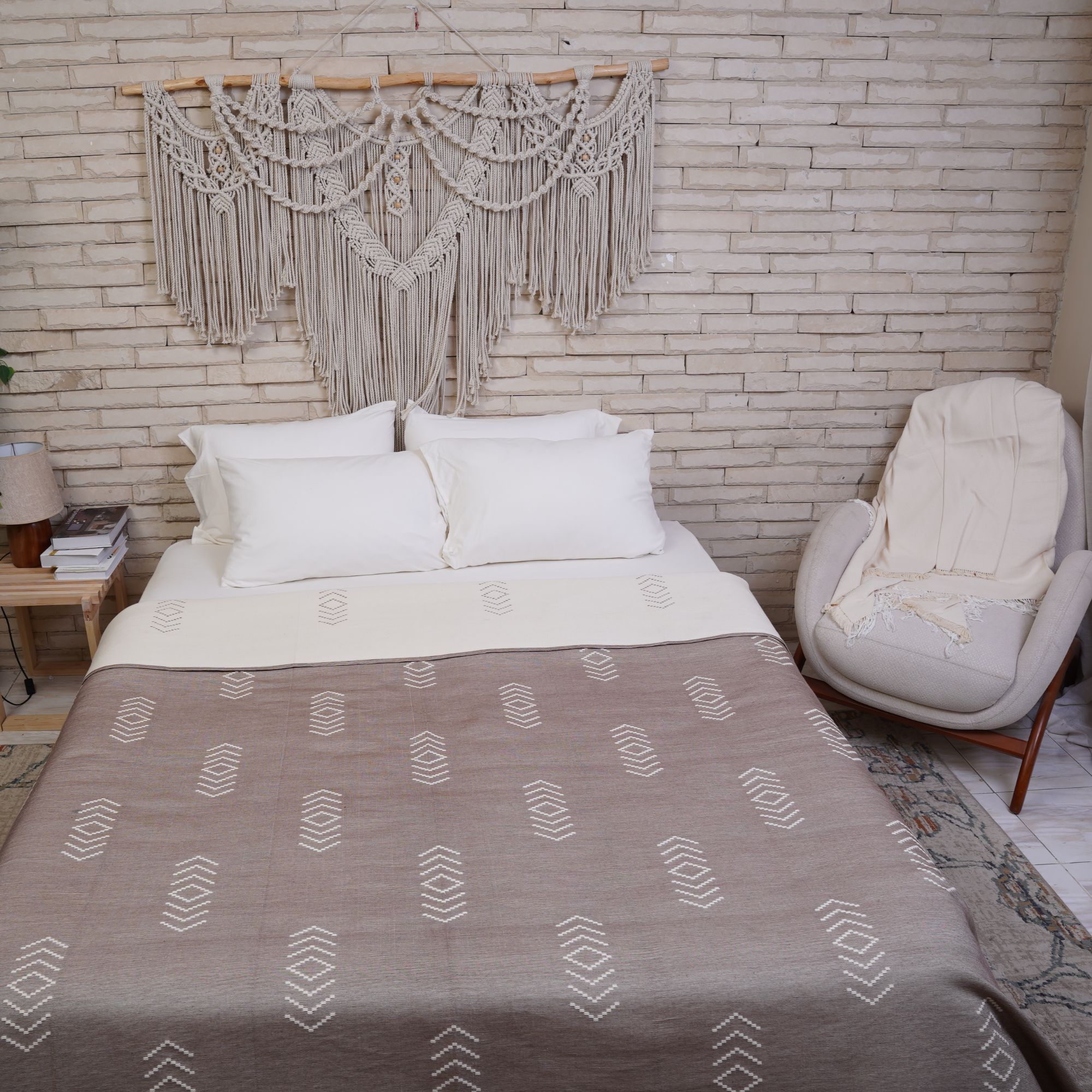 Kinar Handmade Cotton Coverlet KN14