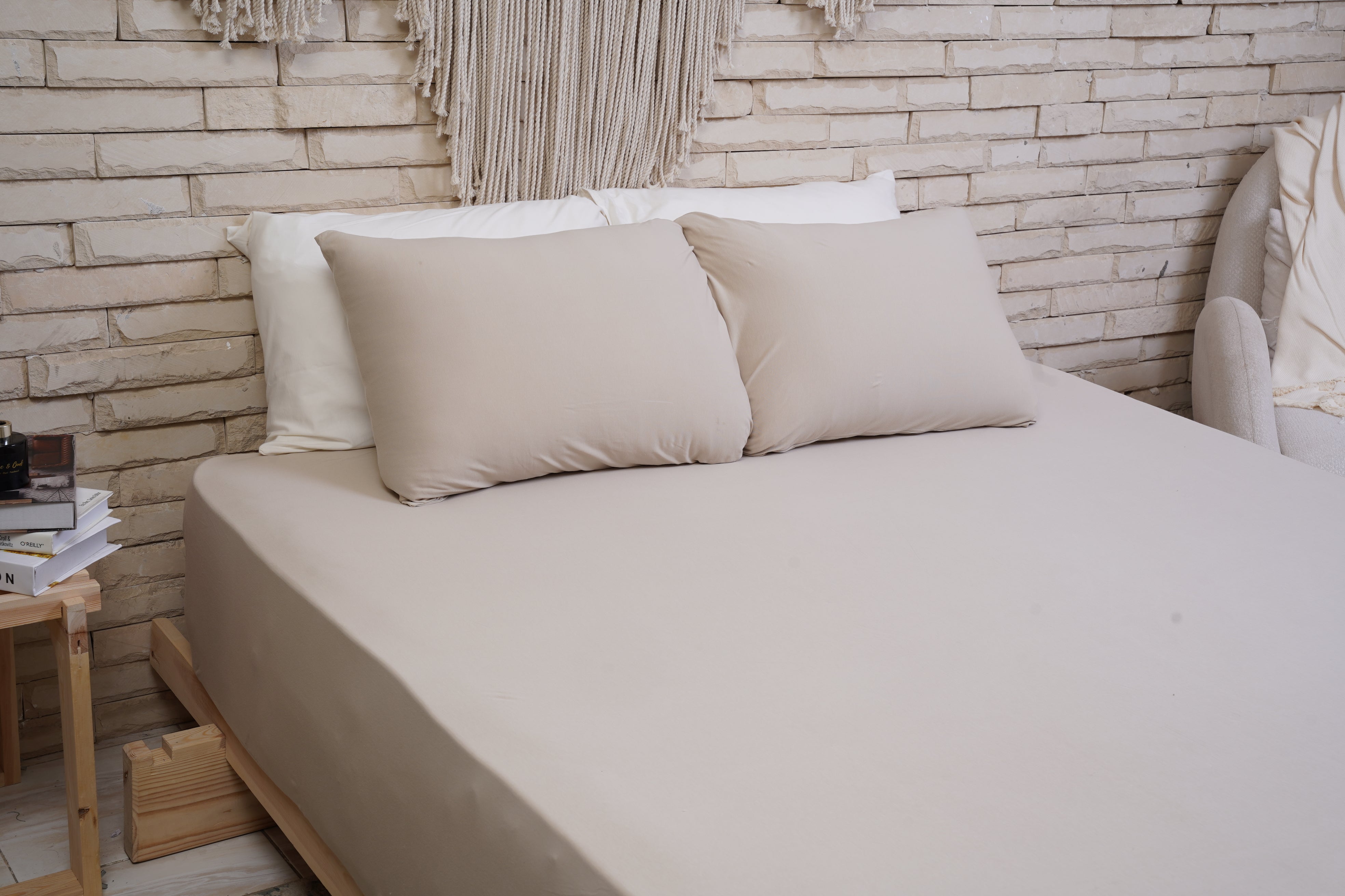 Jersy Fitted Sheet + Pillowcases