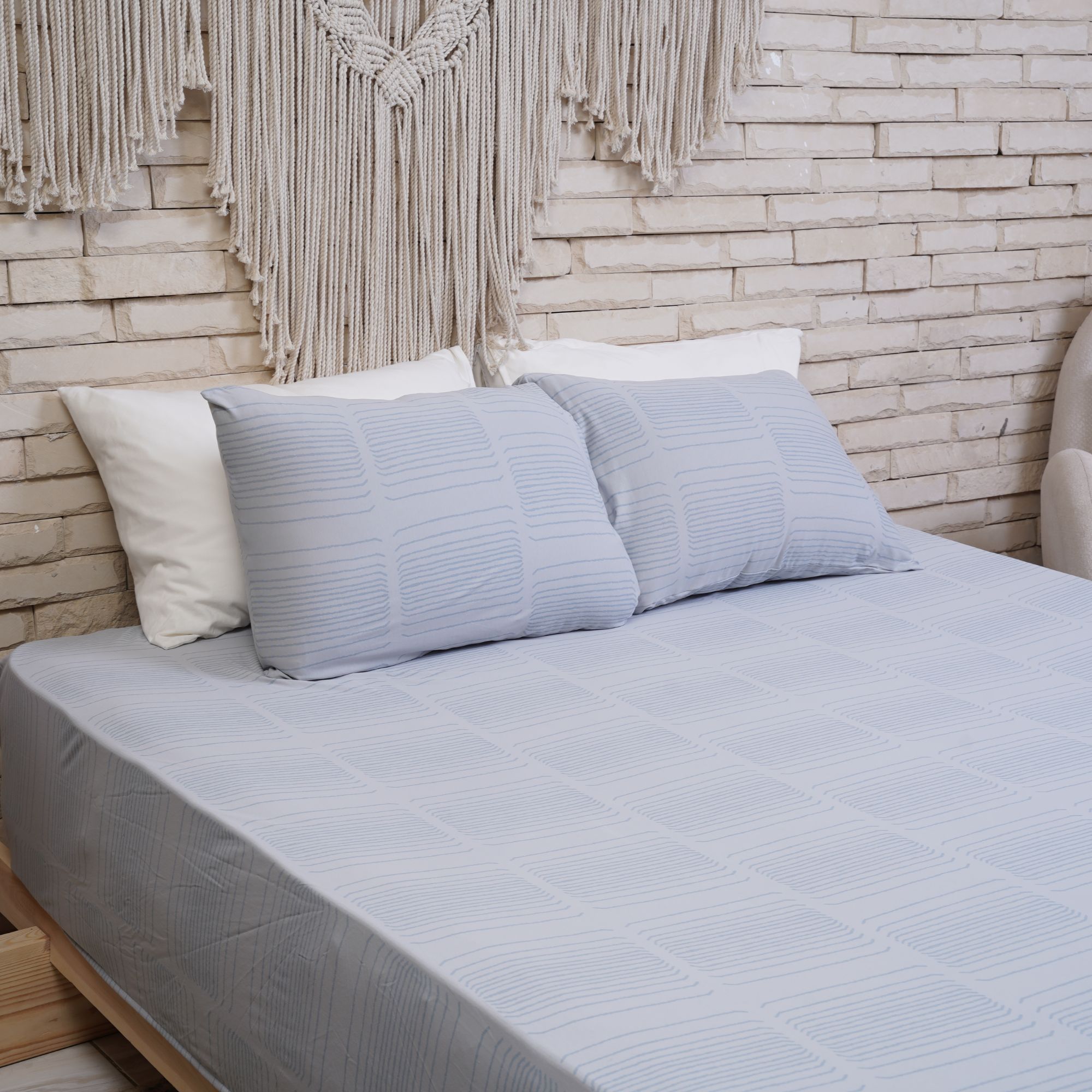 Jersy Fitted Sheet + Pillowcases