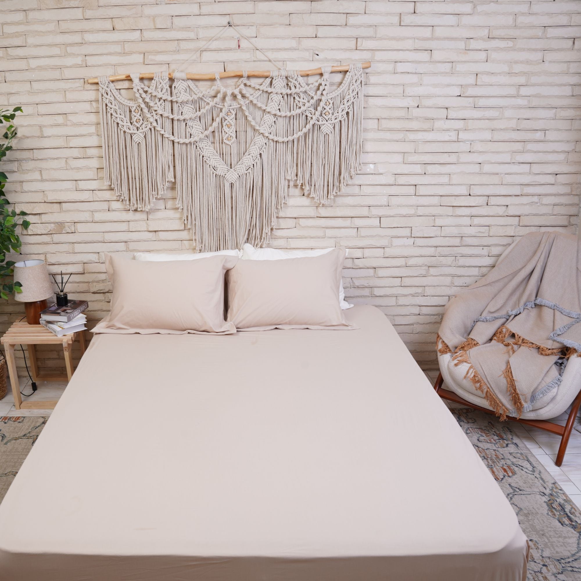 طقم ملاية بركال (600 خيط)