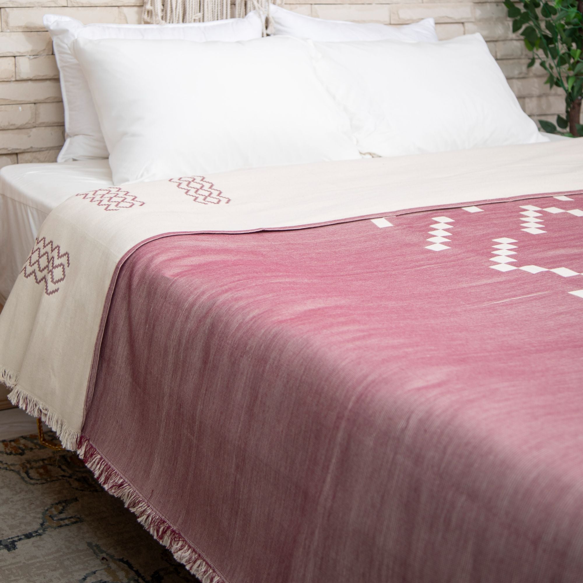 Kinar Handmade Cotton Coverlet KN10