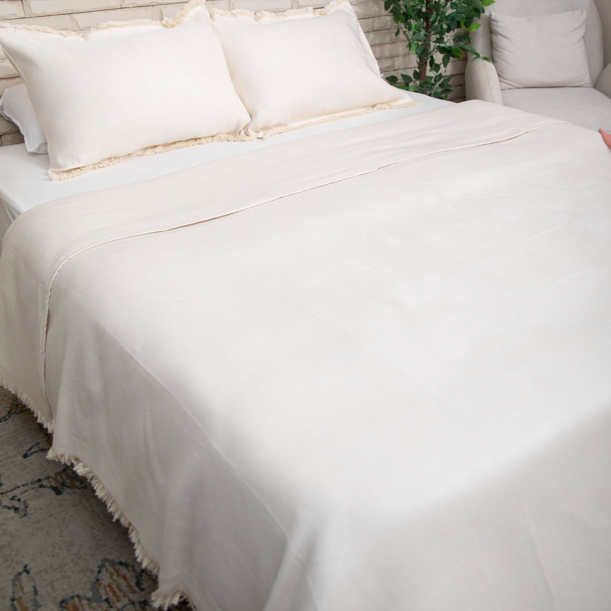 Taji Handmade Cotton Coverlet Single SN12
