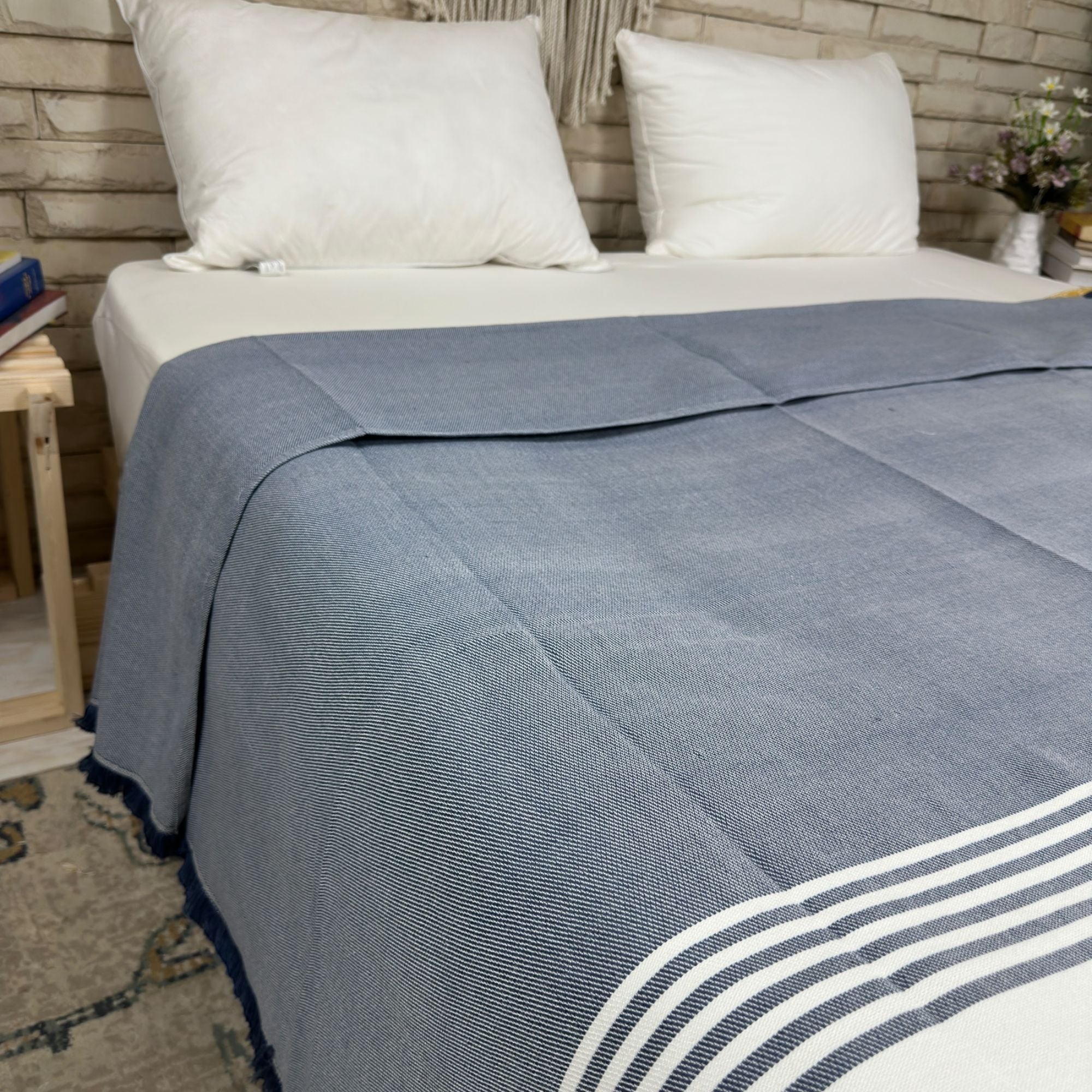 Taji Handmade Cotton Coverlet Single SN17