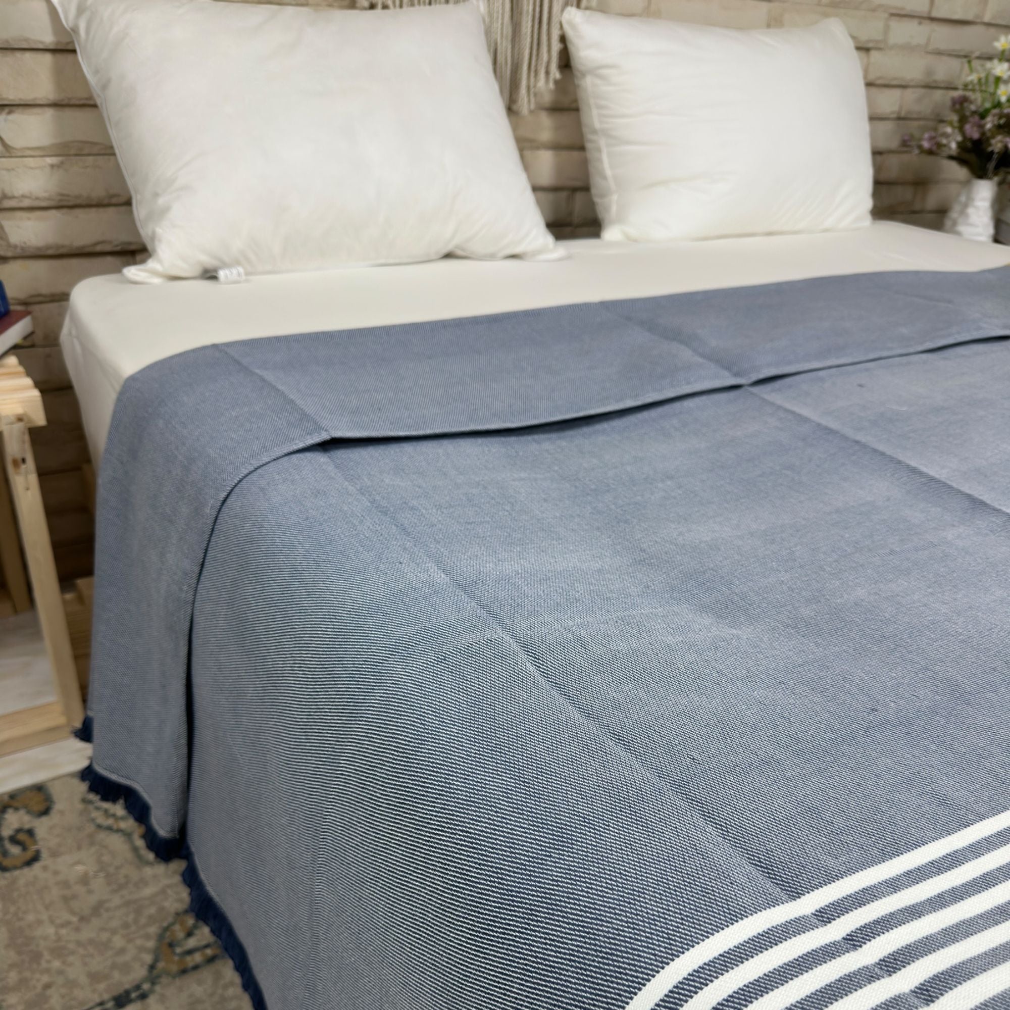 Taji Handmade Cotton Coverlet Single SN17